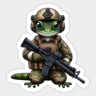 Tactical Gecko Sticker